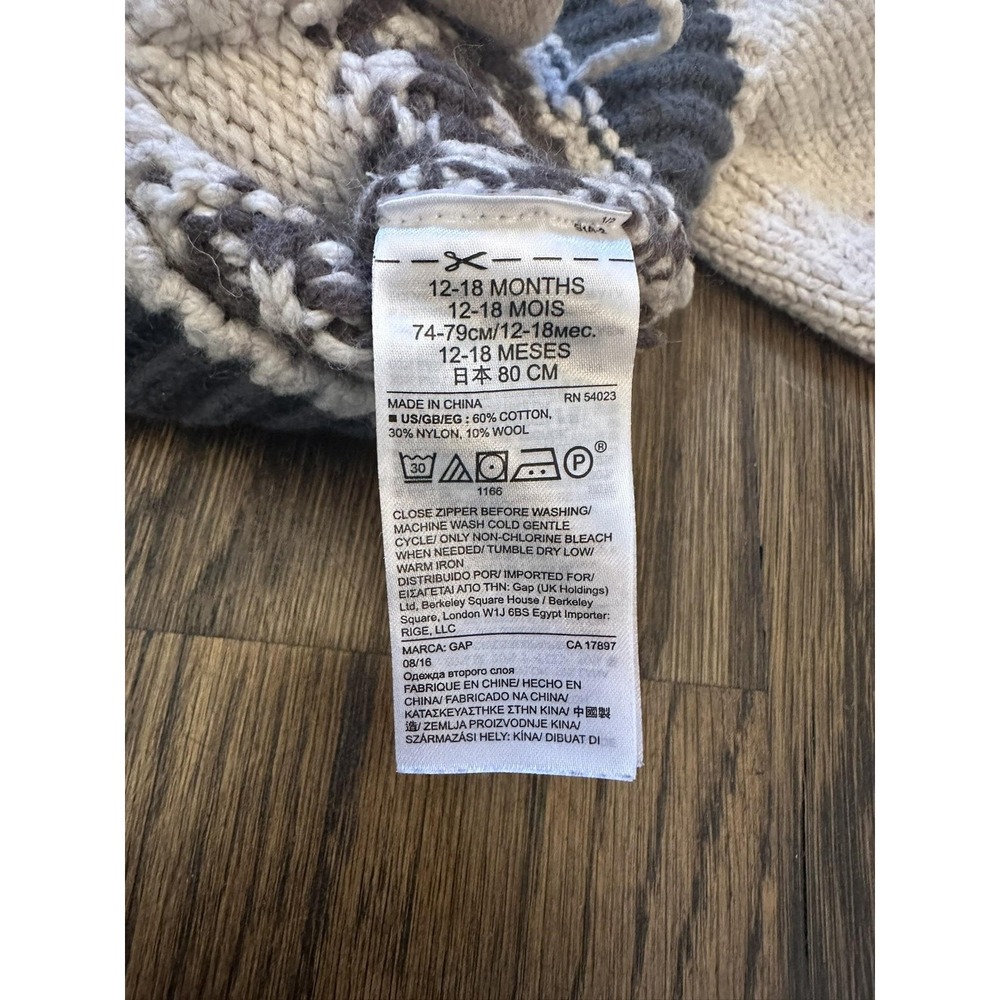 Gap Star Wars Sweater Toddler 12-18 Months Zip Cardigan‎ Vader TIE Fighter - Picture 5 of 5